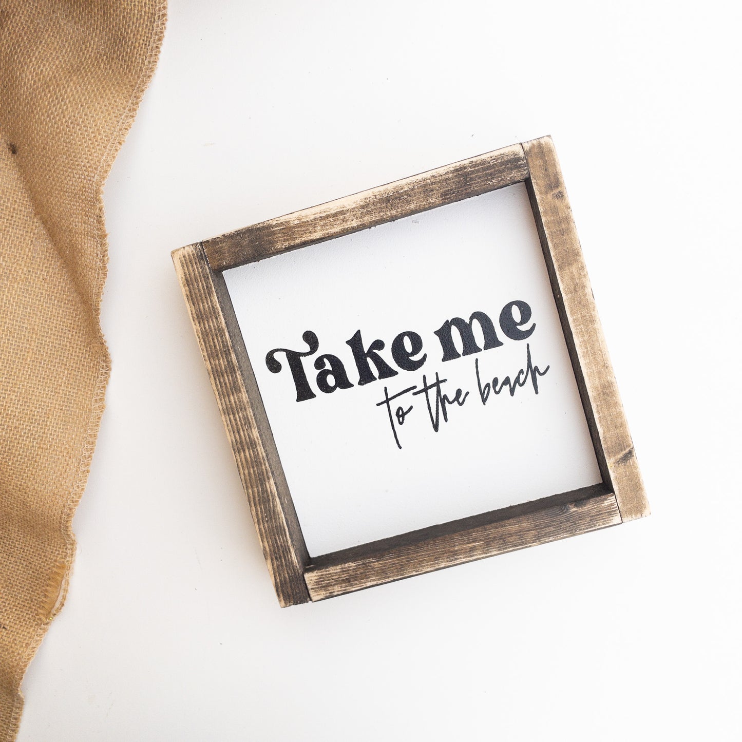 Take Me to the Beach l Wood Sign
