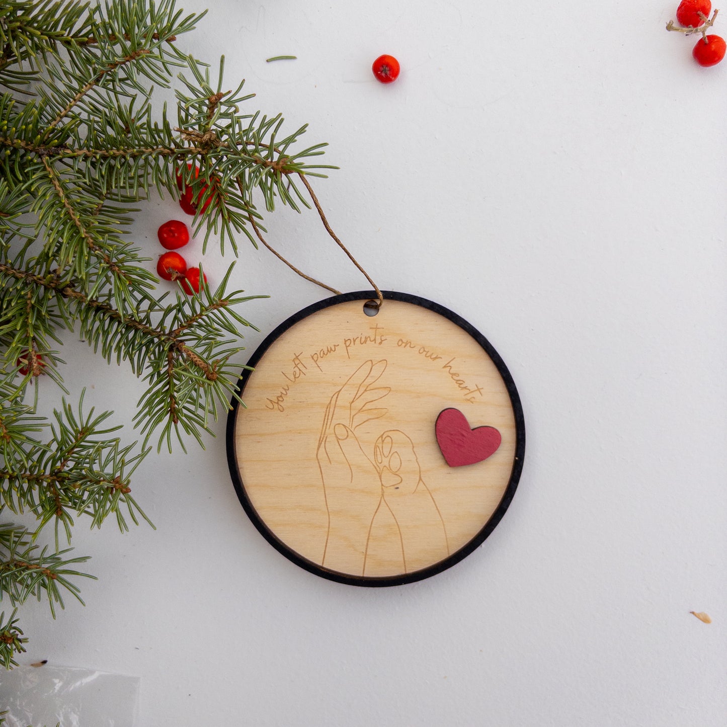 You Left Paw Prints l Ornament