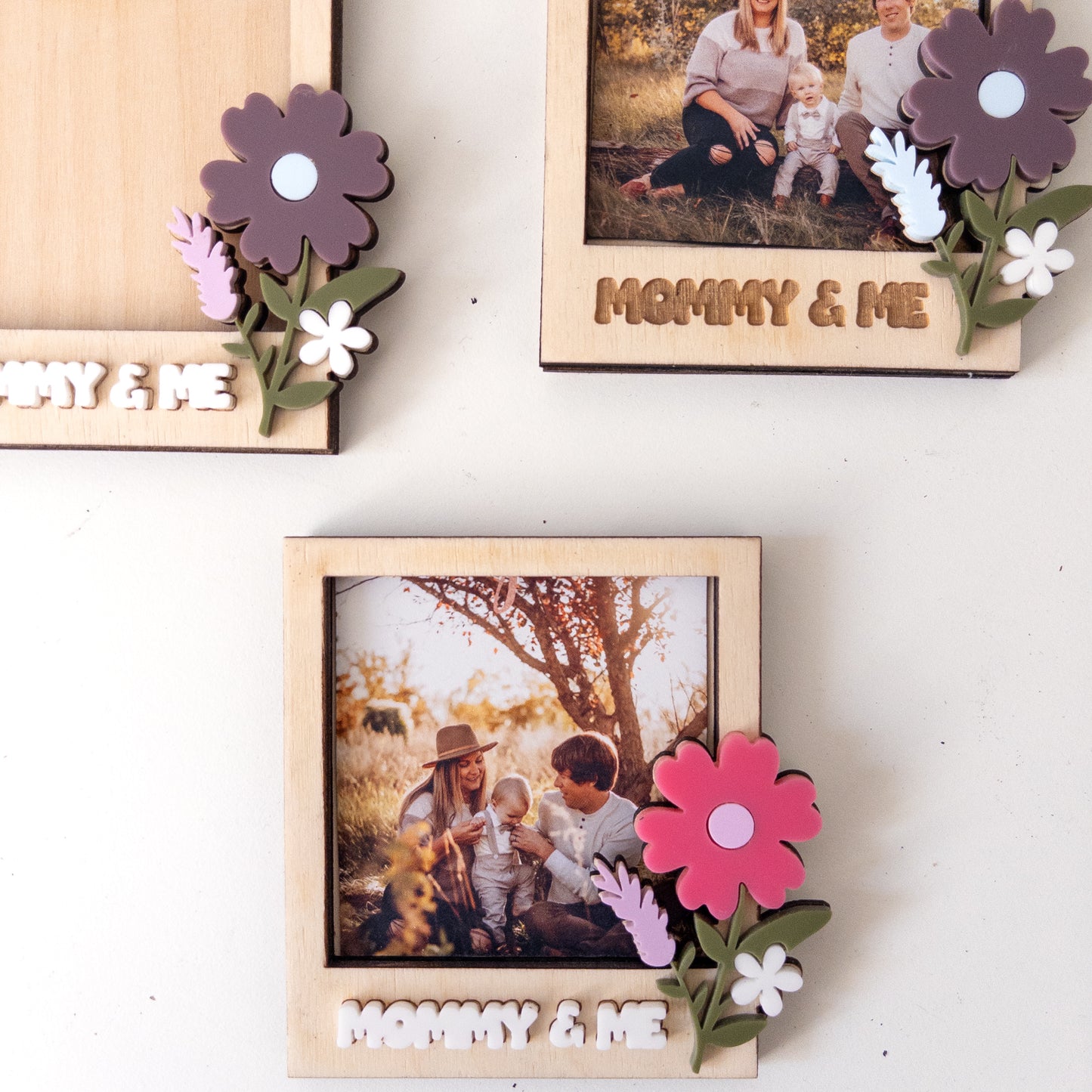 Flower Polaroid Photo Magnet