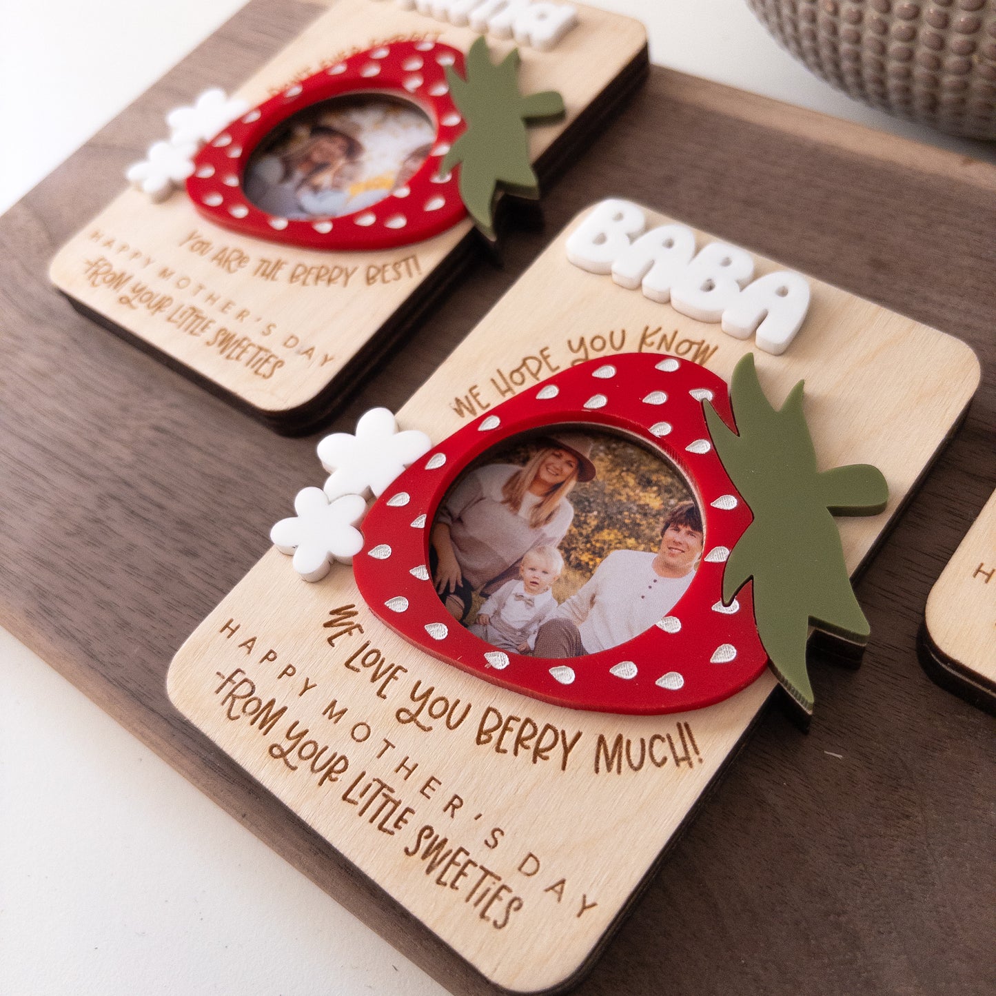Strawberry Picture Frame Magnet