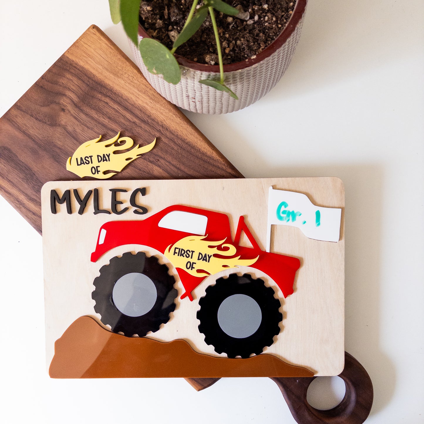 Monster Truck Back to School Boards