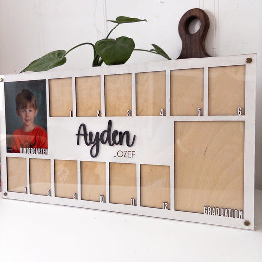 School Years Picture Wood Frame