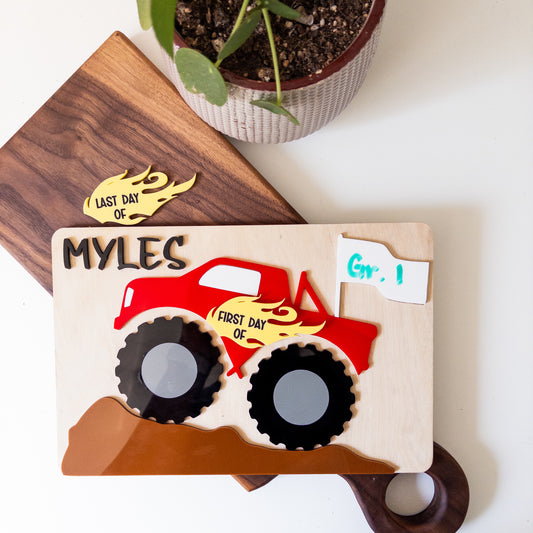 Monster Truck Back to School Boards