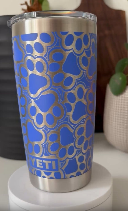 Paw Print Yeti Wrap